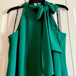 Green cocktail dress
